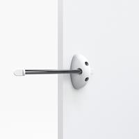 Tirataka pull-out valet rod - white-bright aluminium 1